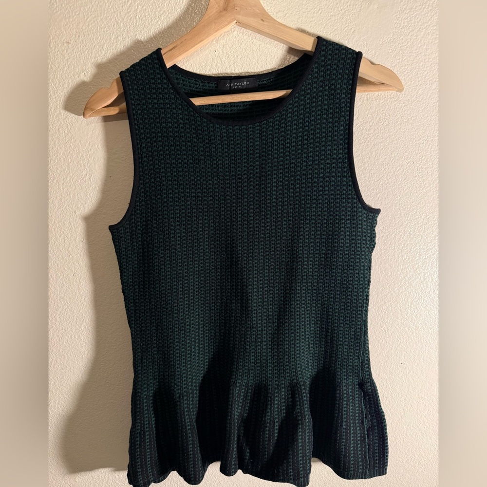 Ann Taylor Peplum Tank Top